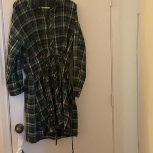 Plaid Green Women's Jacket